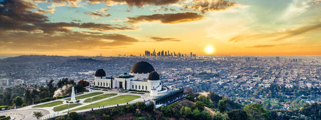 Los Angeles Griffith Observatory sunset