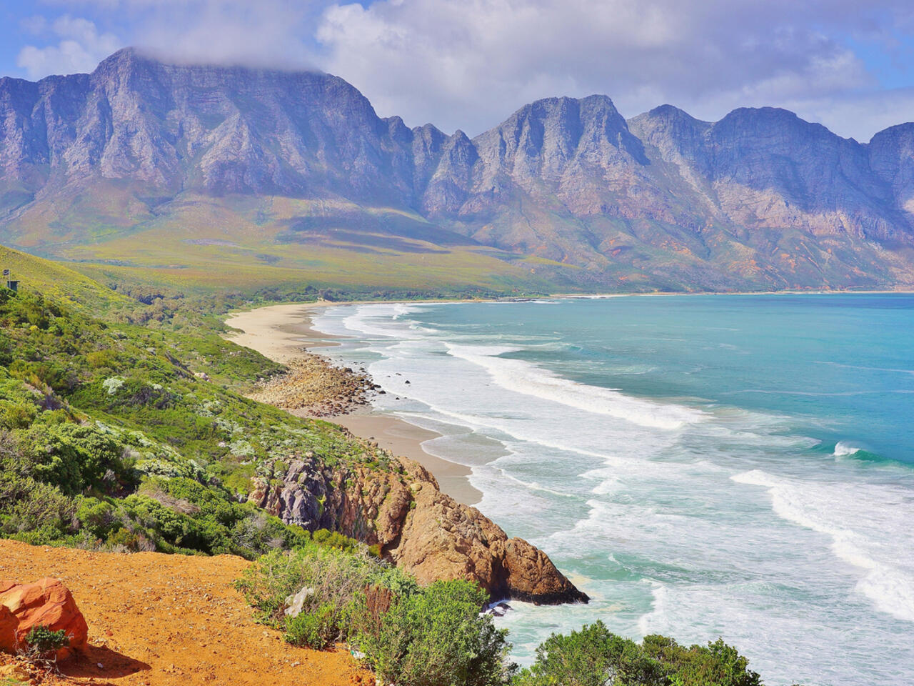 Beautiful South African Coastline along Garden Route