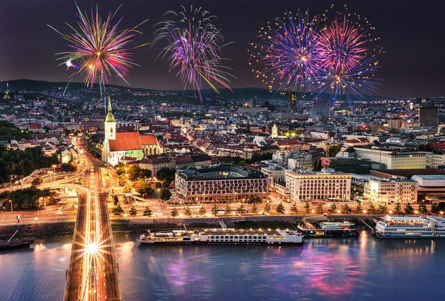 Silvester auf der Donau