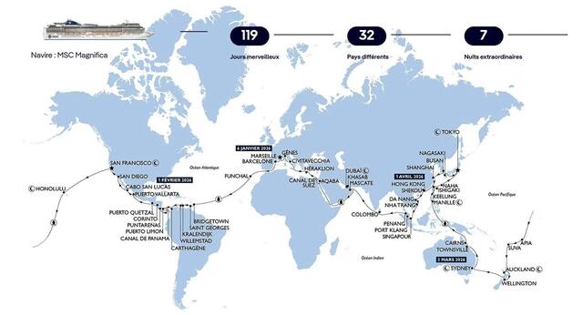 MSC Magnifica : World Cruise