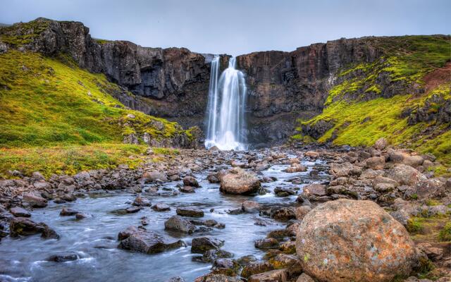 Iceland - Gufufoss Wasserfall
