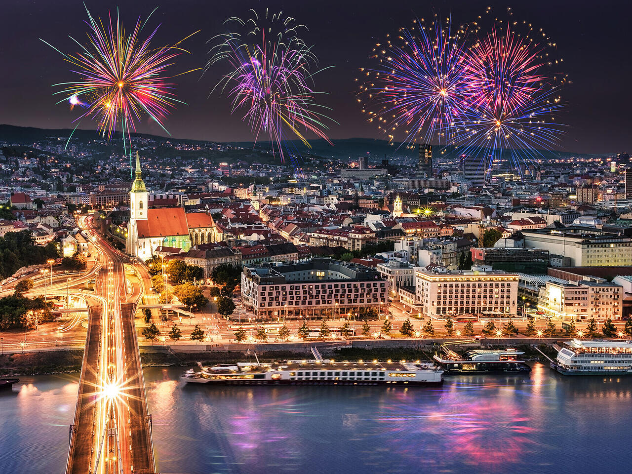 Silvester auf der Donau