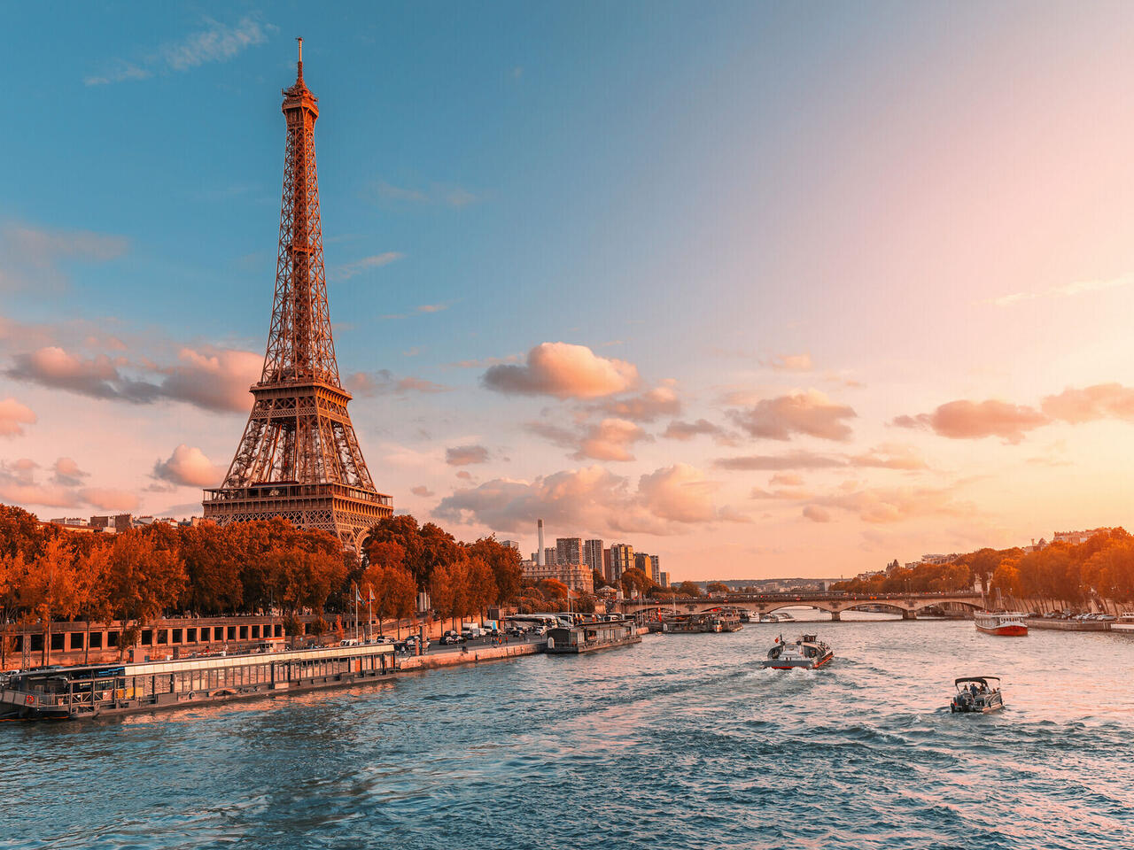 Herbstliche Seine Landschaften