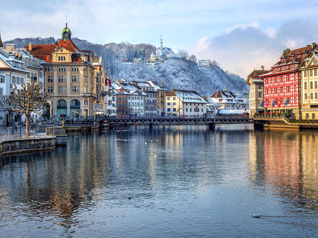 Weihnachtsidylle in Vitznau am Vierwaldstättersee