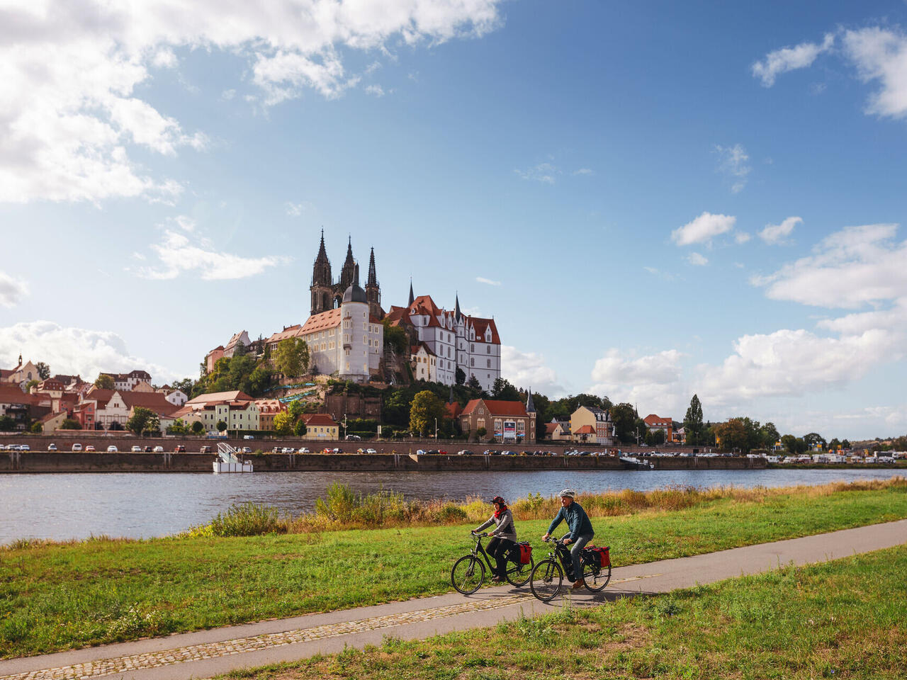 Radtour entlang der Elbe