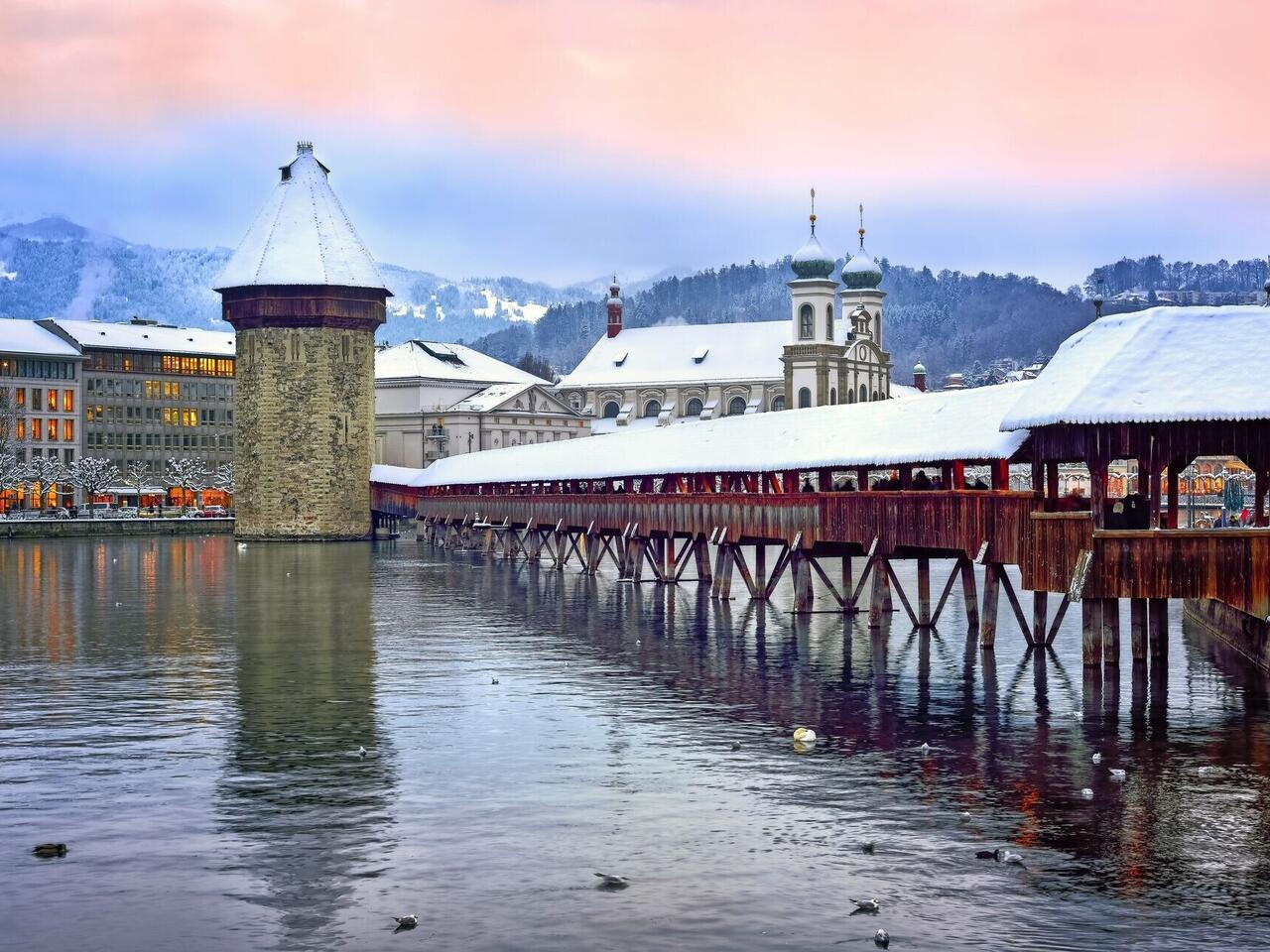Weihnachtsidylle in Vitznau am Vierwaldstättersee